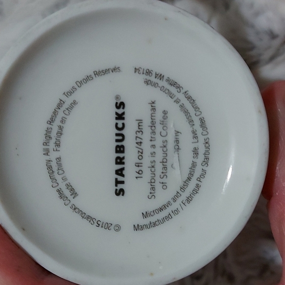 Starbucks Spring 2015 Floral Lemon Ceramic Tall Mug - Picture 3 of 4